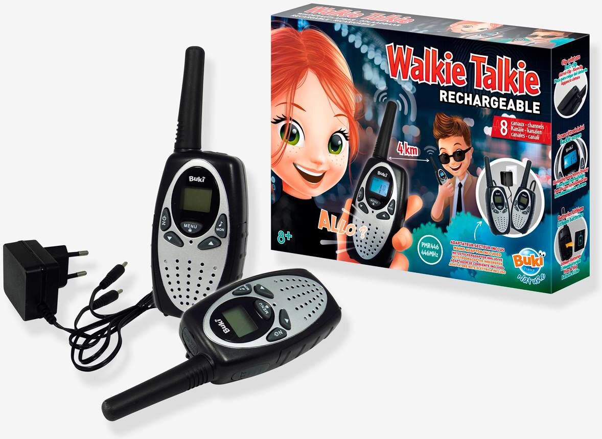 Walkie Talkie recargable BUKI negro