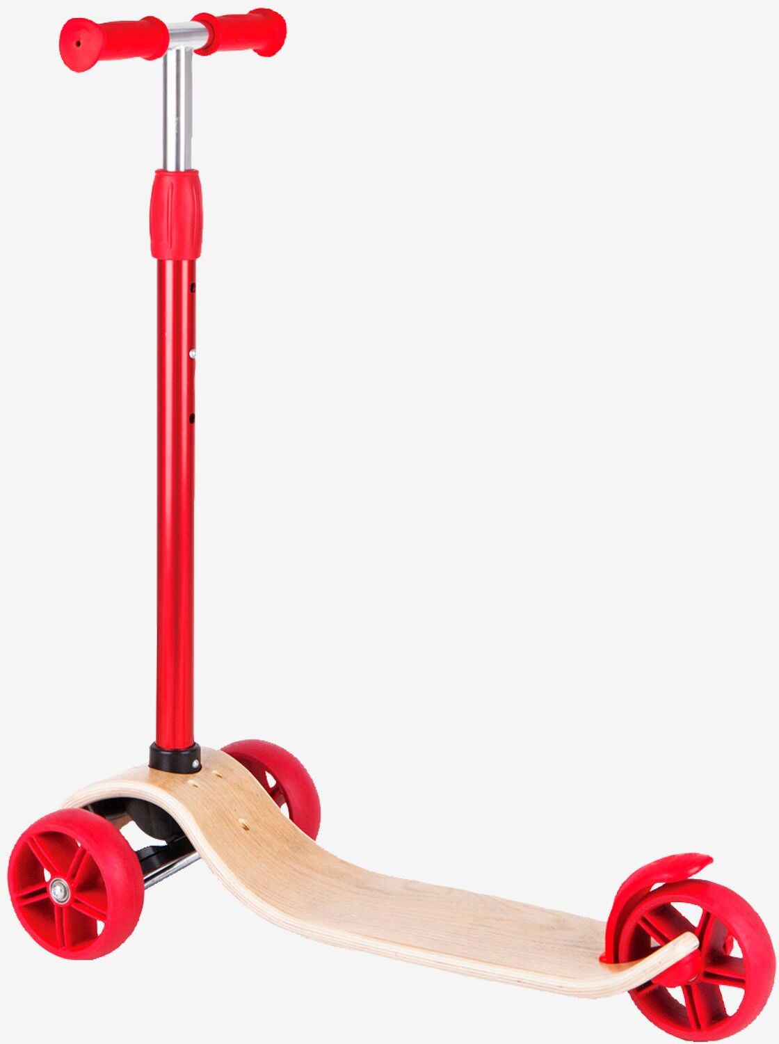 Patinete HAPE rojo claro liso con motivos