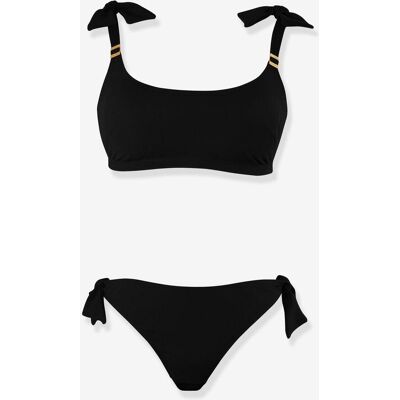 Bikini de embarazo Porto-Vecchio Cache Coeur negro Bikini de embarazo Porto-Vecchio Cache Coeur negro