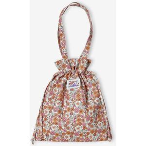 VERTBAUDET Bolso tote con flores albaricoque maquillaje