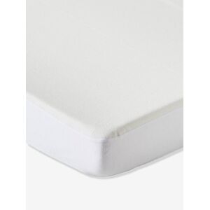 VERTBAUDET Funda protectora de felpa, de algodón orgánico blanco