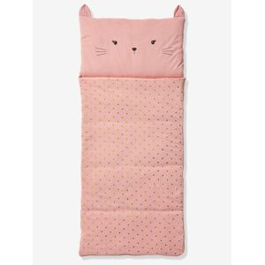 VERTBAUDET Saco de dormir Gato con algodón reciclado rosa