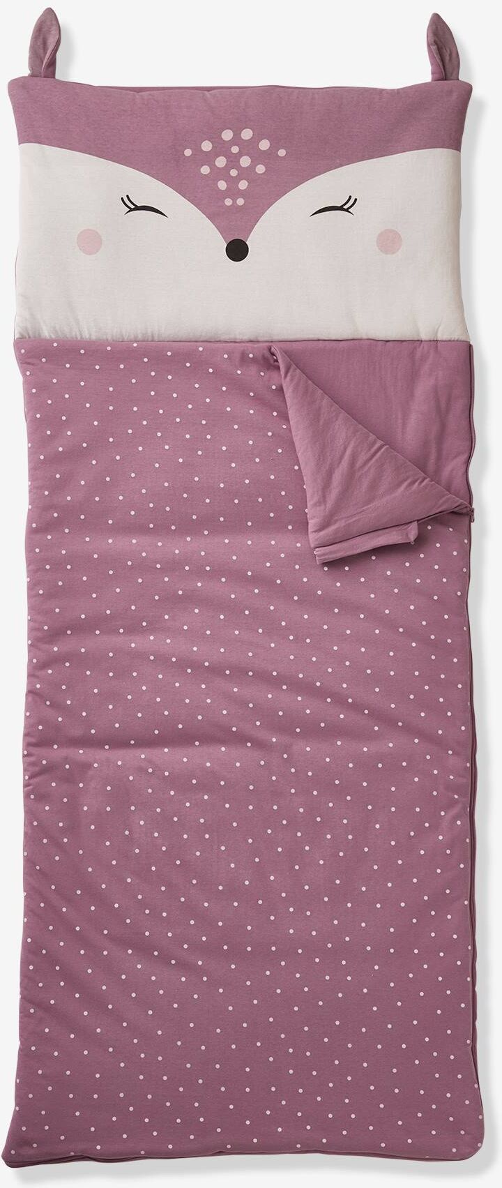 VERTBAUDET Saco de dormir Cervatillo violeta medio estampado