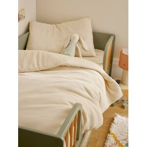 Conjunto de ropa de cama para bebé VERTBAUDET - Gasa de algodón orgánico - Vainilla Conjunto de ropa de cama para bebé VERTBAUDET - Gasa de algodón orgánico - Vainilla
