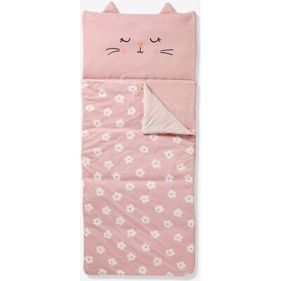 VERTBAUDET Saco de dormir FLEURS CHAT rosa estampado VERTBAUDET Saco de dormir FLEURS CHAT rosa estampado