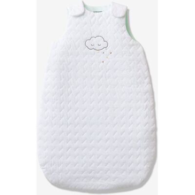 VERTBAUDET Saquito para bebé de algodón orgánico, especial prematuro blanco claro liso VERTBAUDET Saquito para bebé de algodón orgánico, especial prematuro blanco claro liso