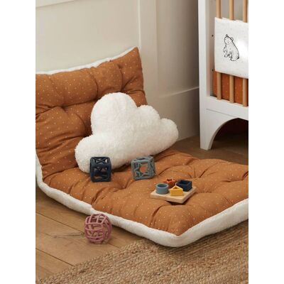 VERTBAUDET Cojín «Nube» de tejido de sherpa beige claro liso VERTBAUDET Cojín «Nube» de tejido de sherpa beige claro liso