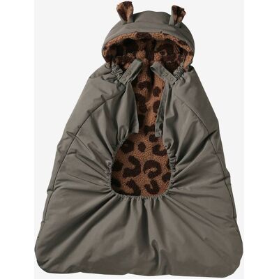 VERTBAUDET Cobertor tipo chaqueta acolchada para portabebés caqui VERTBAUDET Cobertor tipo chaqueta acolchada para portabebés caqui