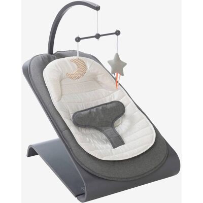 Silla mecedora de madera Babyrythm gris oscuro Vertbaudet Silla mecedora de madera Babyrythm gris oscuro Vertbaudet