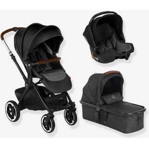 Silla combinada trío silla de paseo Crosslight + capazo Micro pro + silla de coche grupo 0+ Koos iSize R1 JANE colección 2022 negro oscuro liso