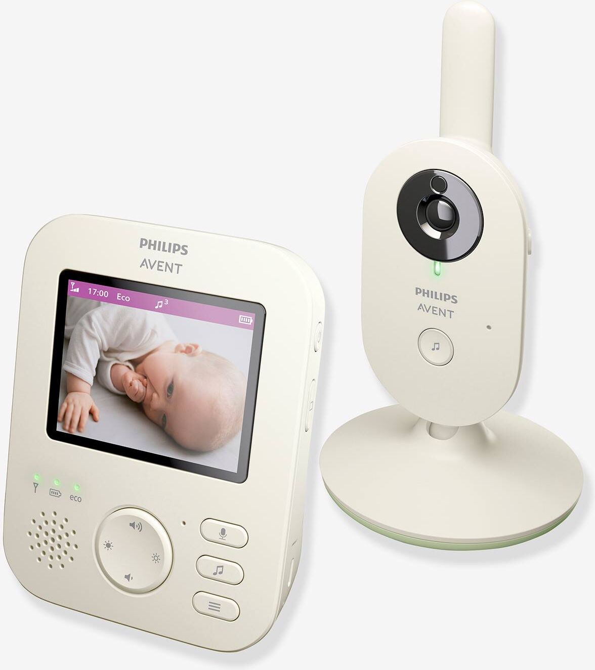 Vigilabebés con vídeo digital Philips AVENT SCD882/26 crudo