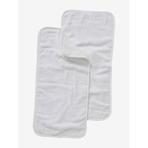VERTBAUDET Pack de 2 toallas de recambio para alfombra cambiador portátil blanco claro liso