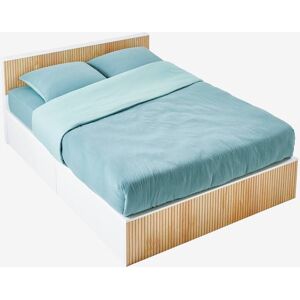 VERTBAUDET Cama doble con almacenaje NUTS blanco