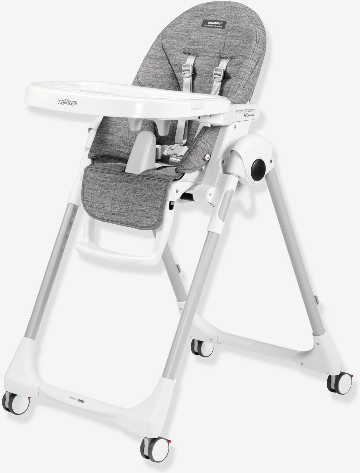 PEG PEREGO Silla Prima Pappa Follw Me PEG PREGO gris medio bicolor/multicolor