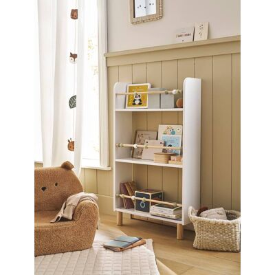 Estantería blanca Vertbaudet con 3 estantes y ábaco - Mueble para libros Estantería blanca Vertbaudet con 3 estantes y ábaco - Mueble para libros