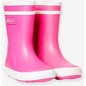 Botas de agua para bebé Baby Flac AIGLE® rosa medio liso