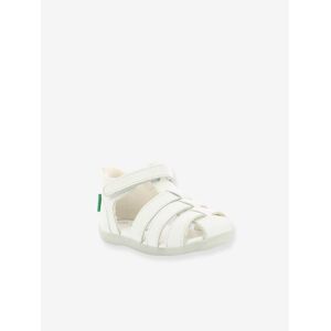 Sandalias de piel para bebé Bigflo-2 Iconique Biboo KICKERS® blanco