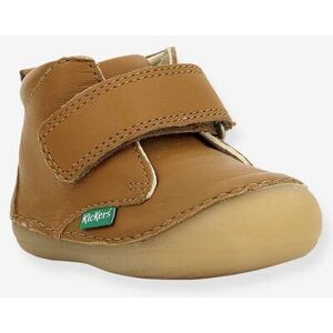 Botines piel bebé Sabio KICKERS® 584348-10 - Primeros pasos marrón