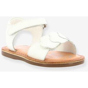 Sandalias de piel Dyastar 858582-10-3 KICKERS® para bebé blanco