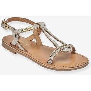 Sandalias de piel infantiles Bappy LES TROPEZIENNES® PAR M. BELARBI beige