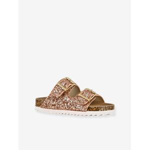 Sandalias con purpurina y lunares COLORS OF CALIFORNIA infantiles beige dorado