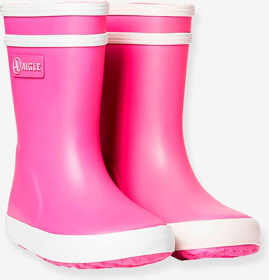 Botas de agua para bebé Baby Flac AIGLE® rosa medio liso