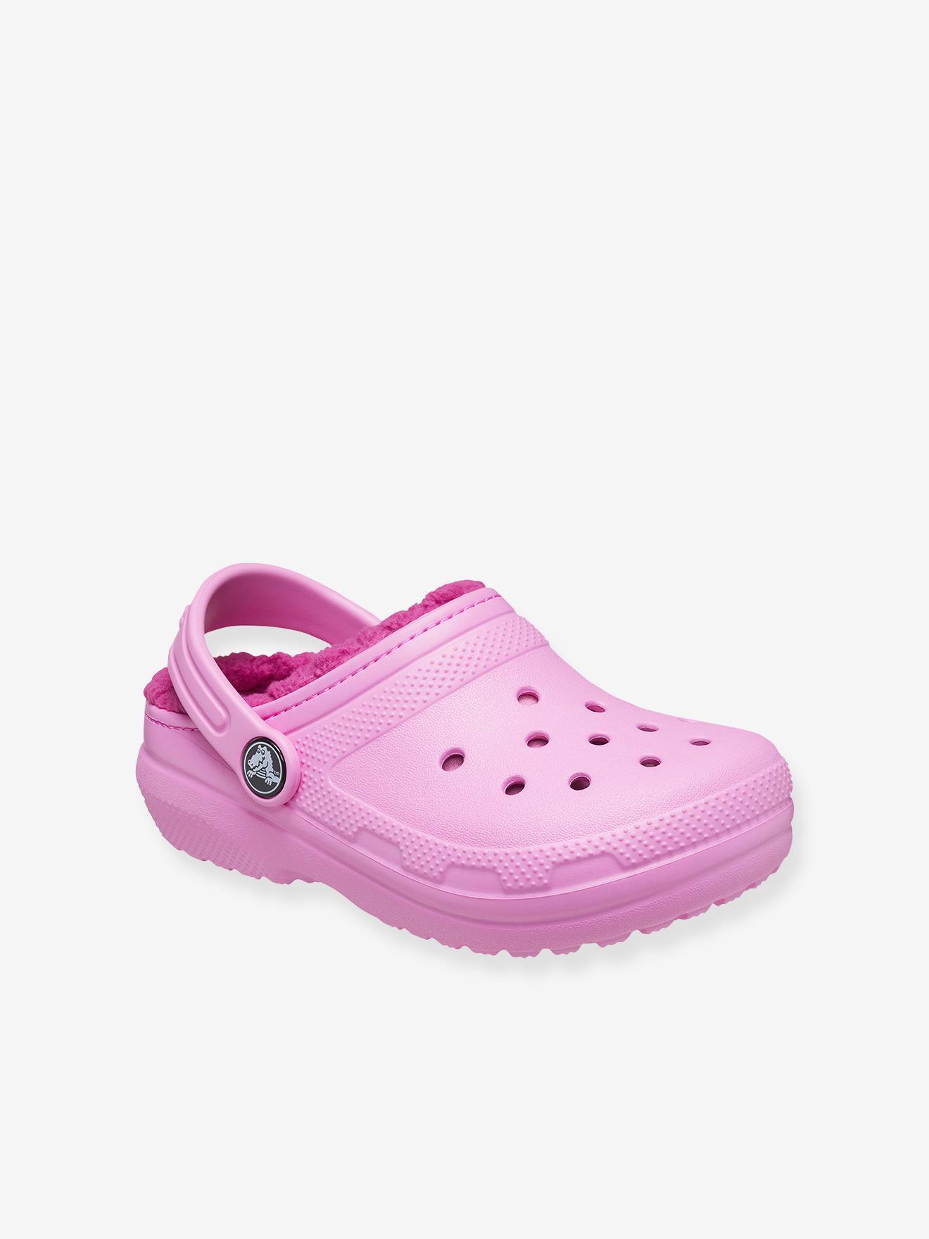 Zuecos bebé Classic Lined Clog T CROCS(TM) rosa