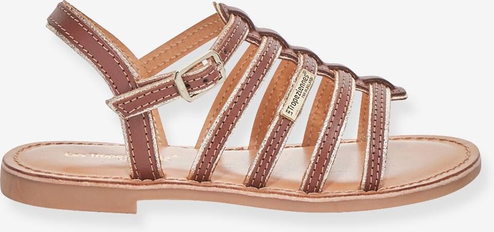 Sandalias infantiles de piel LES TROPEZIENNES® PAR M. BELARBI Monzar beige