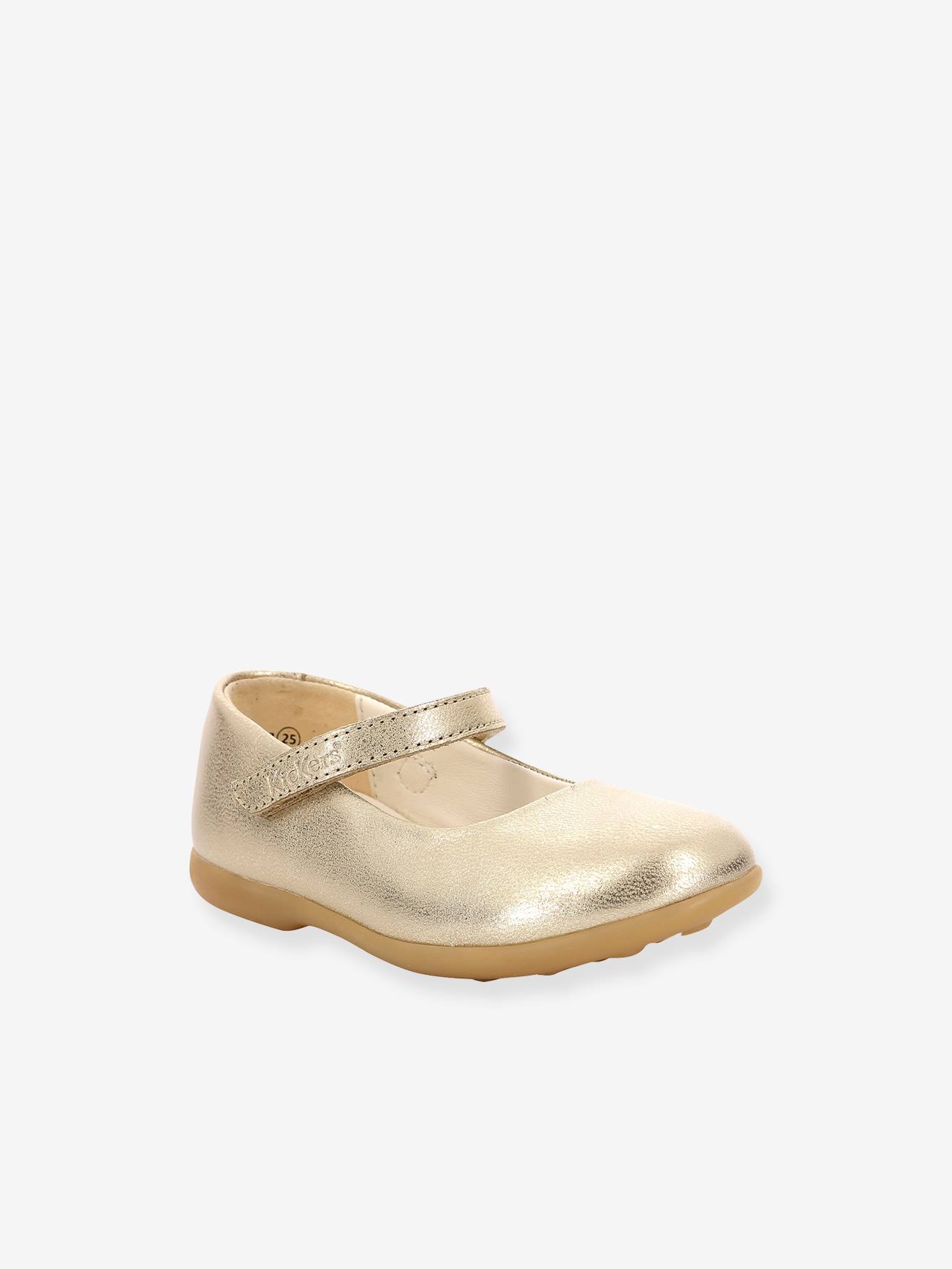 Zapatos tipo babies de piel Ambellie 895413-30-113 KICKERS® infantiles dorado