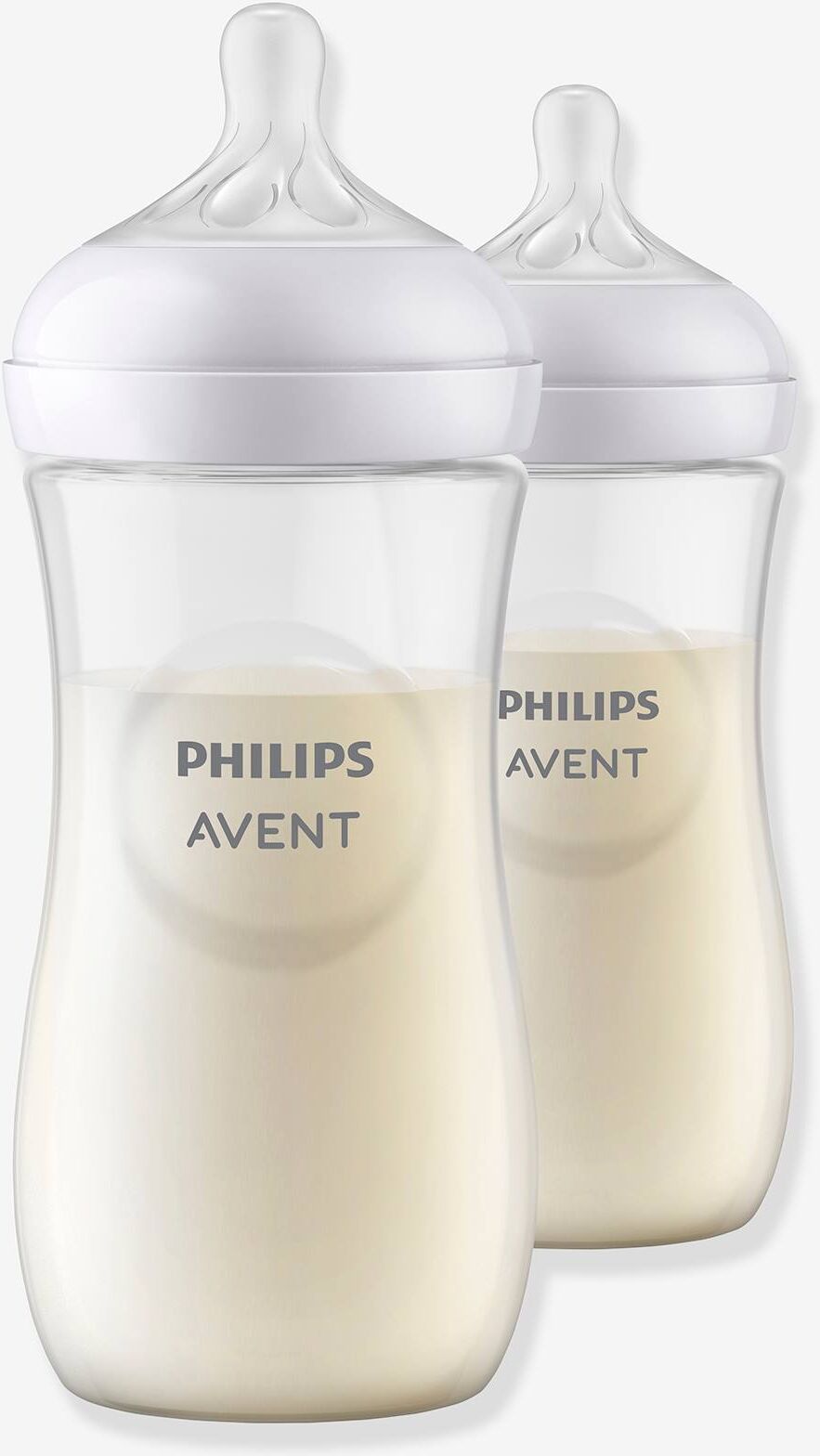 Pack de 2 biberones de 330 ml Natural Response de Philips AVENT transparente