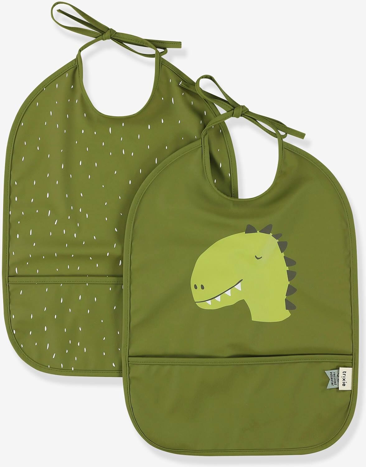 Pack de 2 baberos impermeables TRIXIE verde