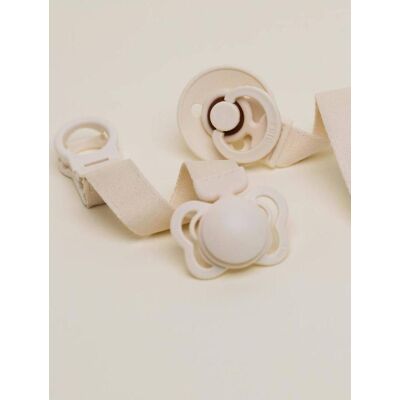 Sujeta-chupete Loop BIBS blanco Sujeta-chupete Loop BIBS blanco