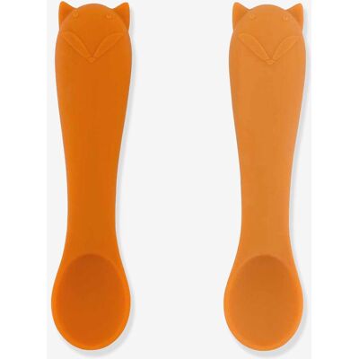 Lote de 2 cucharas para bebé Mr. Lion TRIXIE naranja Lote de 2 cucharas para bebé Mr. Lion TRIXIE naranja