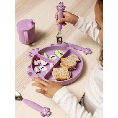 Plato de silicona con compartimentos TRIXIE Animal malva Plato de silicona con compartimentos TRIXIE Animal malva