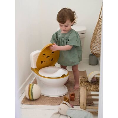 VERTBAUDET Orinal infantil con motivo de tigre mostaza VERTBAUDET Orinal infantil con motivo de tigre mostaza
