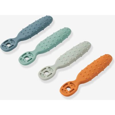 Liewood Set de 4 cucharas de aprendizaje para bebés - azul multi mezcla Liewood Set de 4 cucharas de aprendizaje para bebés - azul multi mezcla