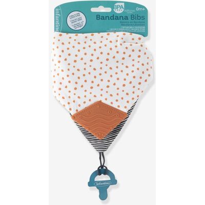 Pack 2 baberos bandana + sujetachupete - INFANTINO arcilla Pack 2 baberos bandana + sujetachupete - INFANTINO arcilla