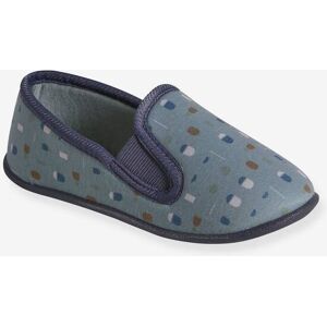 VERTBAUDET Zapatillas infantiles elásticas de lona azul estampado