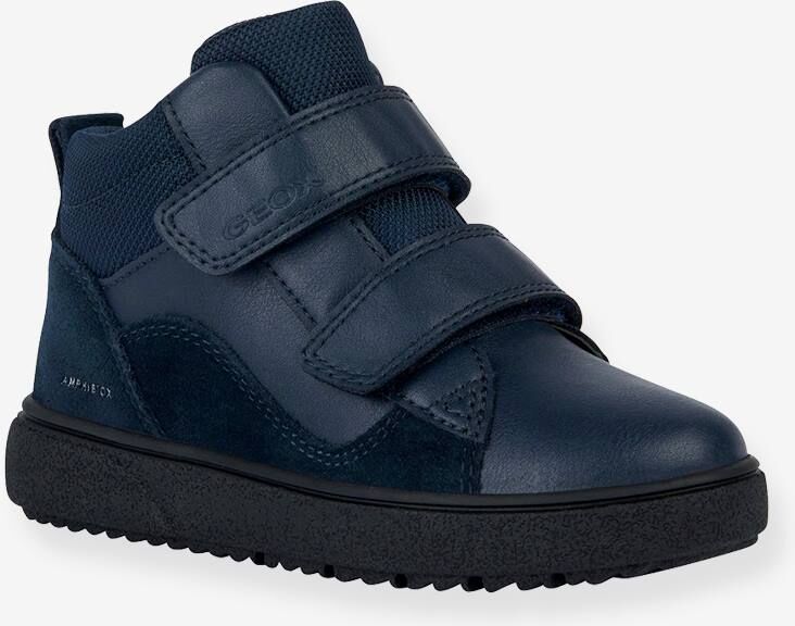 Zapatillas deportivas infantiles de caña alta con cierre autoadherente Geox® J Theleven Niño B ABX azul marino