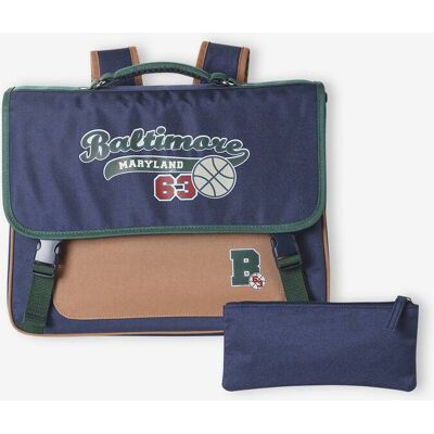 VERTBAUDET Mochila + estuche Baltimore para niño azul marino VERTBAUDET Mochila + estuche Baltimore para niño azul marino
