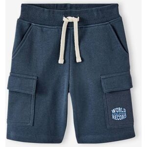 VERTBAUDET Short deportivo estilo cargo para niño azul marino