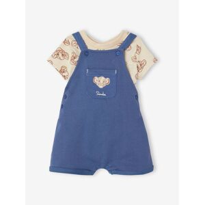 Conjunto para bebé camiseta + peto short Disney® El Rey León azul índigo