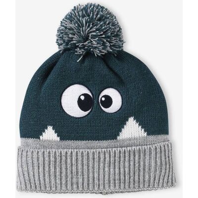 VERTBAUDET Gorro de monstruo para niño verde pino VERTBAUDET Gorro de monstruo para niño verde pino