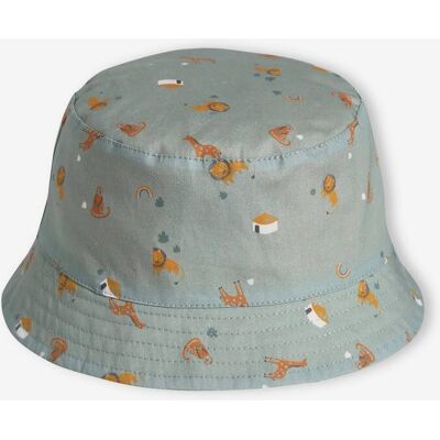VERTBAUDET Sombrero bob reversible con animales, para bebé niño verde menta VERTBAUDET Sombrero bob reversible con animales, para bebé niño verde menta