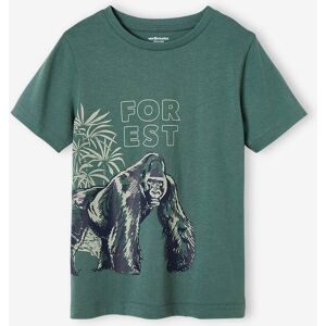 VERTBAUDET Camiseta animal de algodón orgánico para niño verde sauce