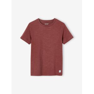 VERTBAUDET Camiseta personalizable de manga corta, para niño marron oscuro liso con motivos