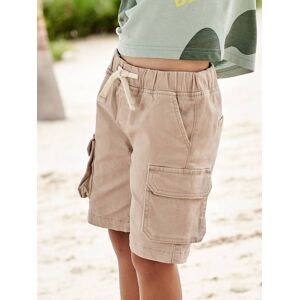 VERTBAUDET Short estilo cargo fácil de vestir para niño beige