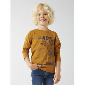 VERTBAUDET Camiseta de manga larga con estampado para niño - Basics ocre