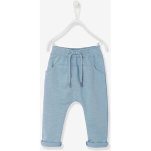 VERTBAUDET Pantalón de felpa para bebé niño azul claro