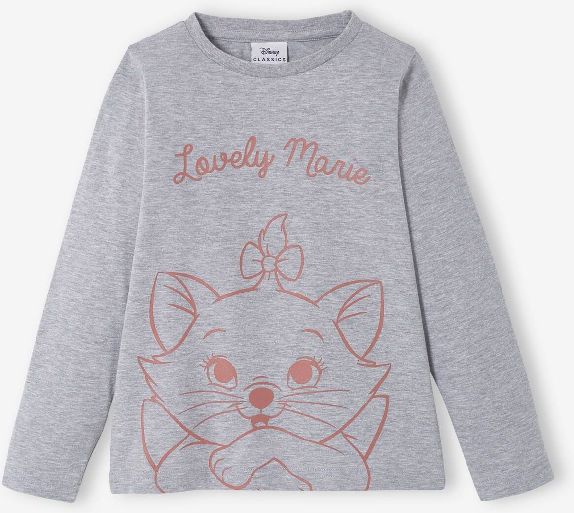 ANIMALES DE DISNEY Camiseta de manga larga Disney® Marie Los Aristogatos gris claro liso con motivos